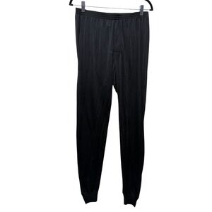 REI Co-op 100% Silk Base Layer Pants Jogger Lightweight Black Mens Sz L Sheer
